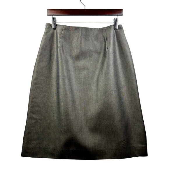 Vintage Caslon Wool Mohair Blend Pencil Skirt 90s Minimalist Careercore USA Made - Picture 2 of 8